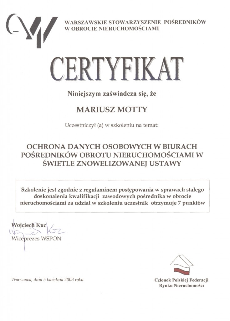 Szkolenie nt. ochrony danych osobowych